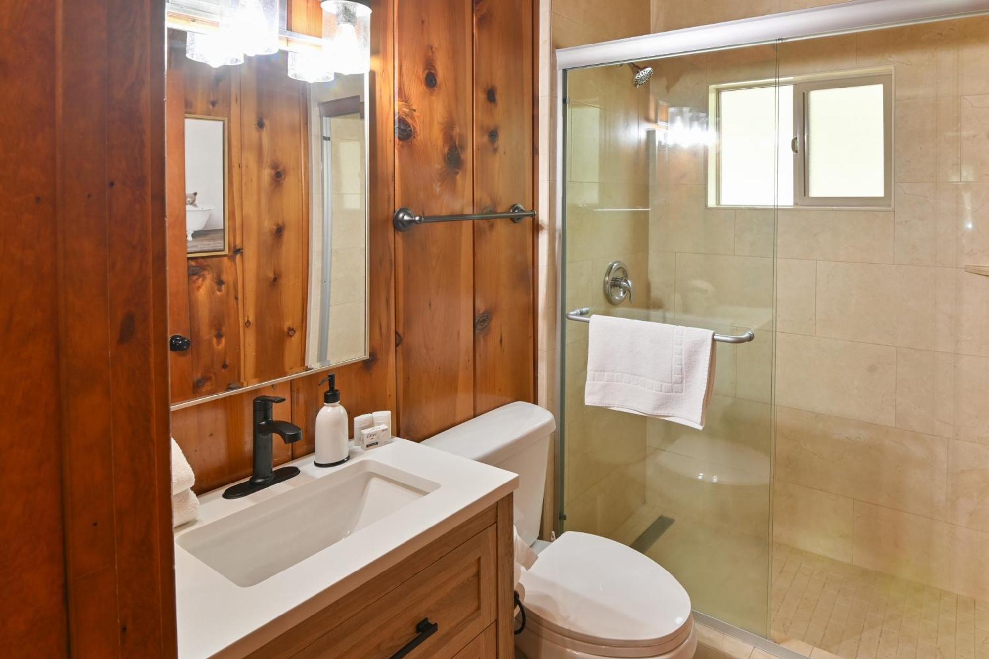Harris Lakeview Cabin Bass Lake Bagian luar foto
