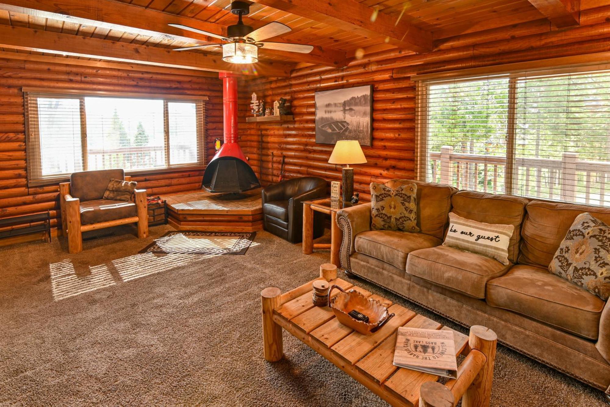 Harris Lakeview Cabin Bass Lake Bagian luar foto